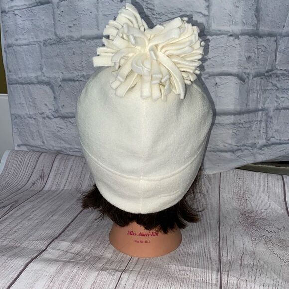 Old navy scouting Ohio logo fleece beanie w/ball white one size - Picture 5 of 5